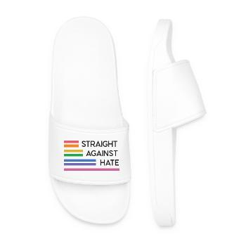 LGBT Pride Month - Direkt gegen Hass - Männer Badelatschen - Weiß - Vorne