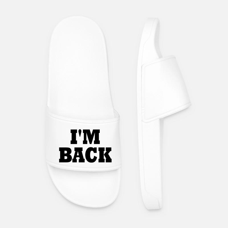 I'm back - Men’s Pool Sliders - white