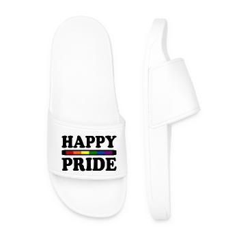 Happy pride - Claquettes Homme - blanc - Devant