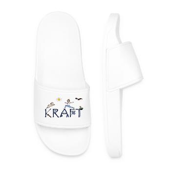 Bliss and Paw - Kraft - Männer Badelatschen - Weiß - Vorne