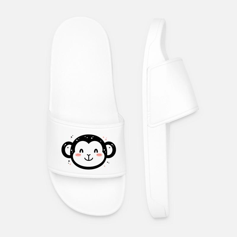 Gorilla - Männer Badelatschen - Weiß