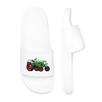 Tractor ADN - Men’s Pool Sliders - white - Front