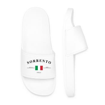Sorrento Koordinaten Amalfi Küste Reise Souvenir - Männer Badelatschen - Weiß - Vorne