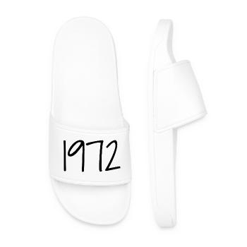 1972 Anniversaire 1972 Légendes Sont Nées en 1972 - Claquettes Homme - blanc - Devant