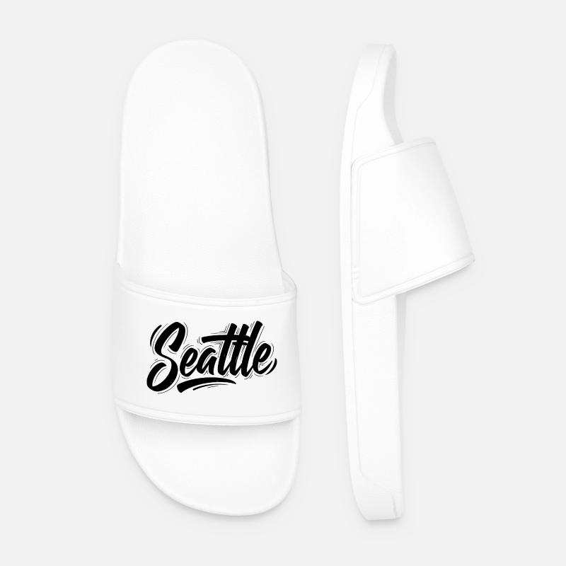 Seattle - Männer Badelatschen - Weiß