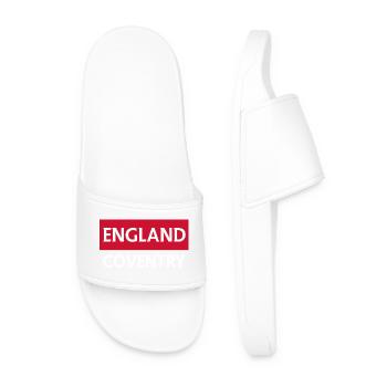 England Coventry Urban Silhouette with Color Block - Men’s Pool Sliders - white - Front