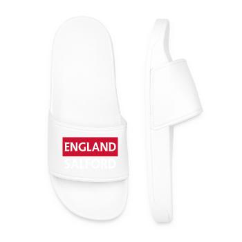 England's emblematic football design - Men’s Pool Sliders - white - Front