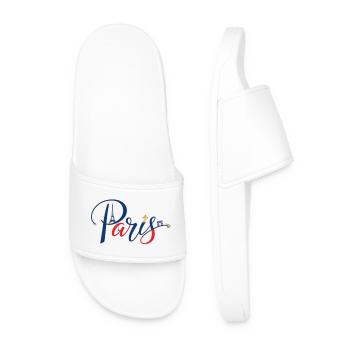 Le souvenir authentique de Paris - Claquettes Homme - blanc - Devant