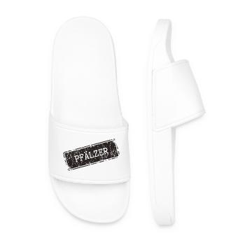 Palatinate Regional Print Design - Men’s Pool Sliders - white - Front