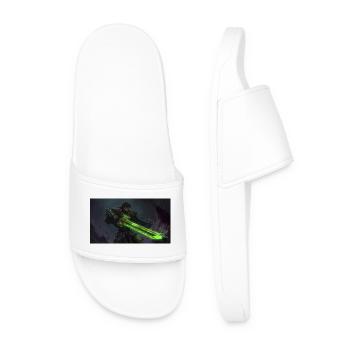 Guerrier au sabre laser vert - Claquettes Homme - blanc - Devant