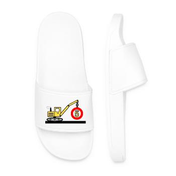Excavatrice - Claquettes Homme - blanc - Devant