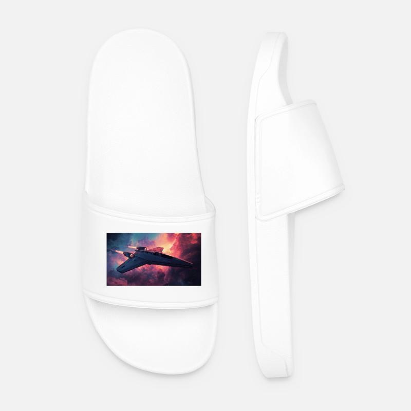 Raumschiff - Männer Badelatschen - Weiß