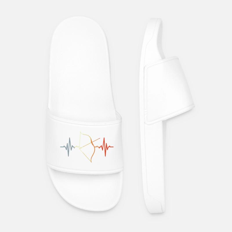 Composite bow cardiogram - Men’s Pool Sliders - white