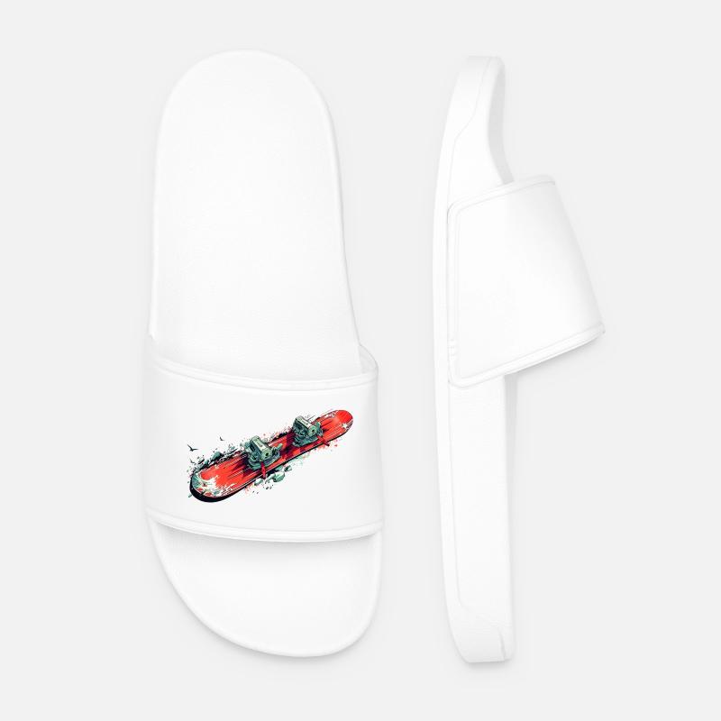 snowboard - Men’s Pool Sliders - white