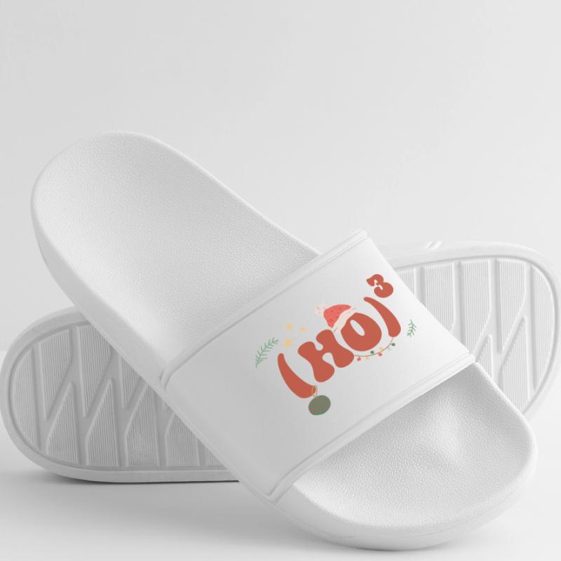 Christmas Math Hohoho Math Formula Math Men’s Pool Sliders