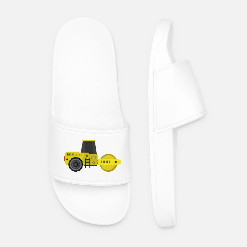 Road roller - Men’s Pool Sliders - white