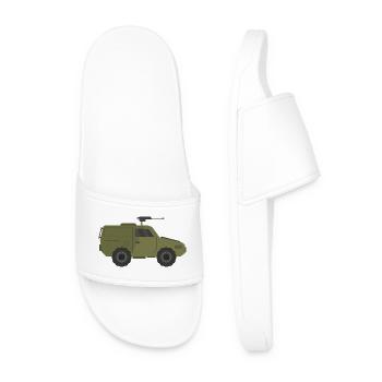 Jeep militaire - Claquettes Homme - blanc - Devant