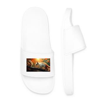 Écureuil d’automne Heure dorée Nature mignonne - Claquettes Homme - blanc - Devant