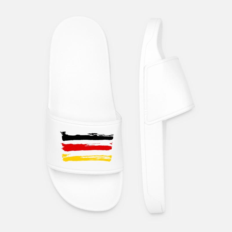 Deutschland  - Männer Badelatschen - Weiß