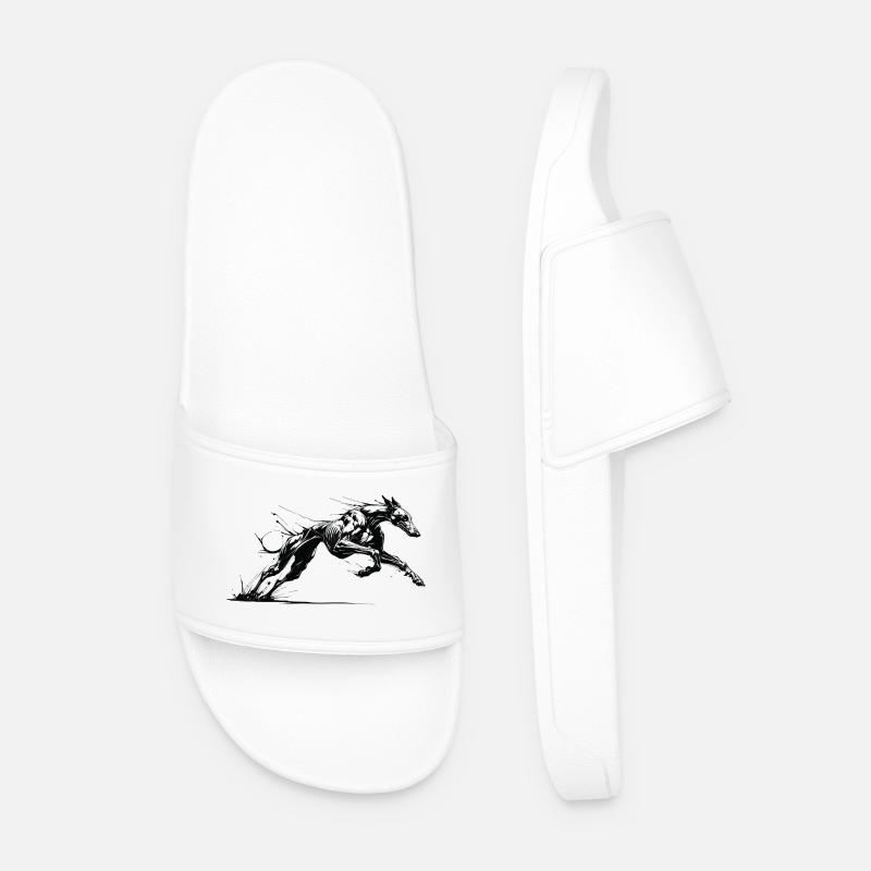 Galgo Ink 01 - Männer Badelatschen - Weiß