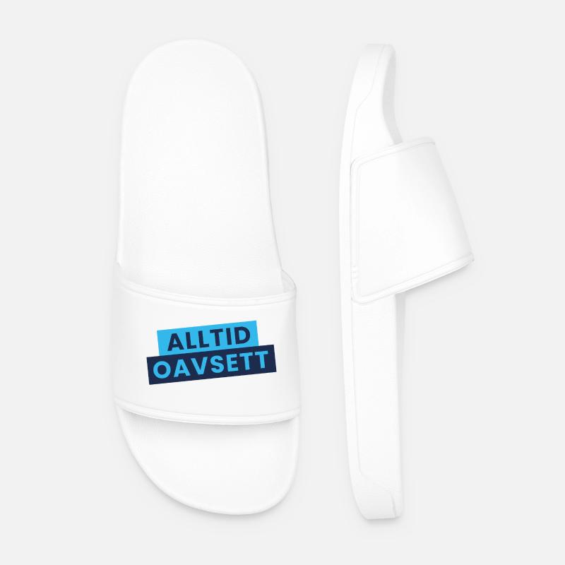 Always Regardless—Stylish Statement - Men’s Pool Sliders - white