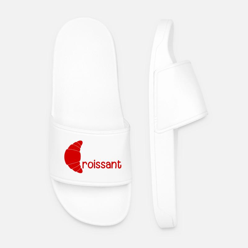 Croissant - Männer Badelatschen - Weiß