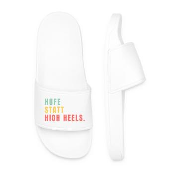 Hufe statt High Heels - Männer Badelatschen - Weiß - Vorne