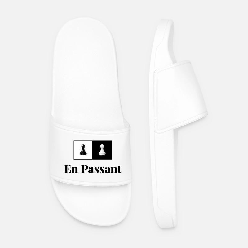 En Passant - Männer Badelatschen - Weiß
