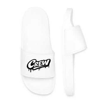 Crew Logo - Men’s Pool Sliders - white - Front