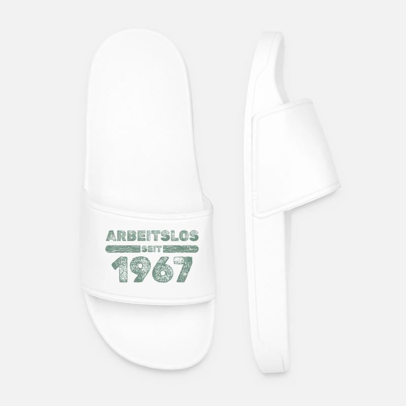 seit 1967 - Männer Badelatschen - Weiß