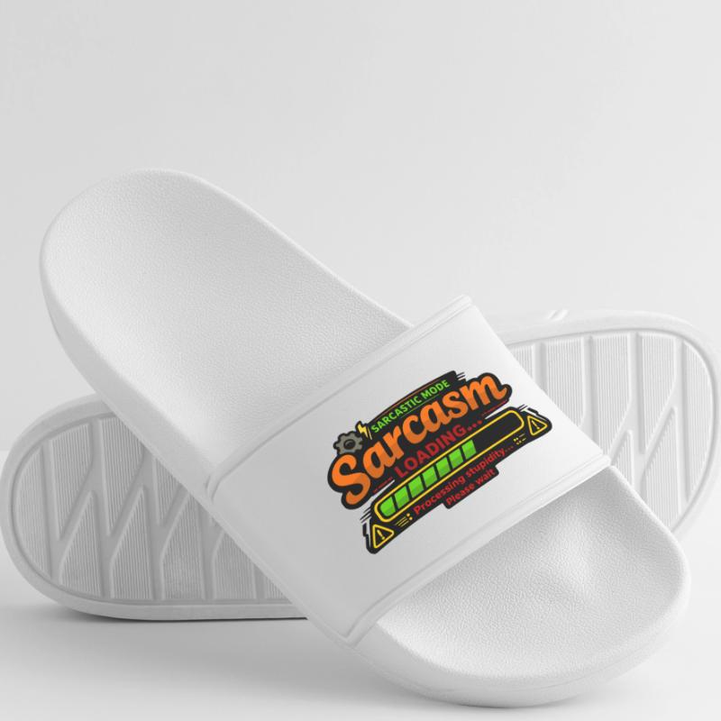 Sarcasm Loading – Processing Stupidity Men’s Pool Sliders