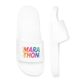 Marathon Gradient Sprint Colors - Men’s Pool Sliders - white - Front