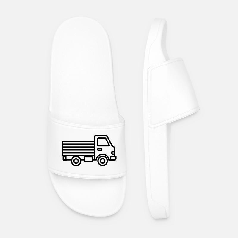 Lkw - Männer Badelatschen - Weiß