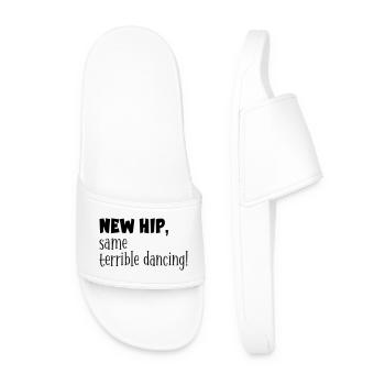 Hips - Funny Dancing - Men’s Pool Sliders - white - Front