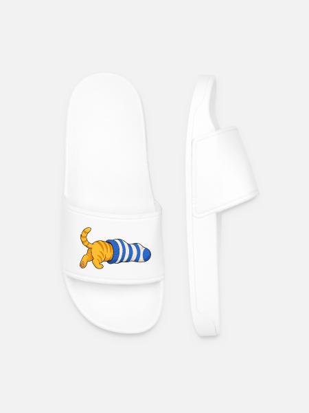 Chat dans la chaussette - Claquettes Homme - blanc