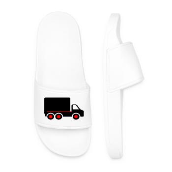 camion - Claquettes Homme - blanc - Devant