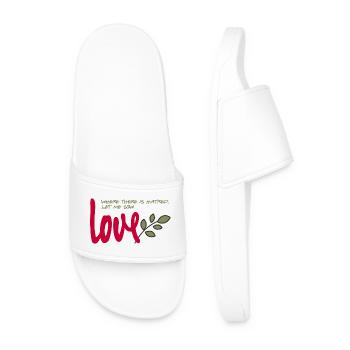 Lass mich Liebe säen - Männer Badelatschen - Weiß - Vorne