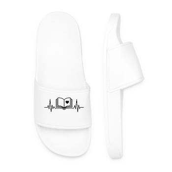 Heartbeat Book Reader - Book Heartbeat - Claquettes Homme - blanc - Devant