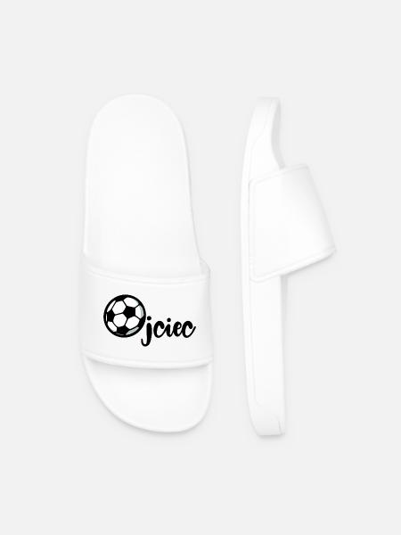 Football Dad Dad - Men’s Pool Sliders - white