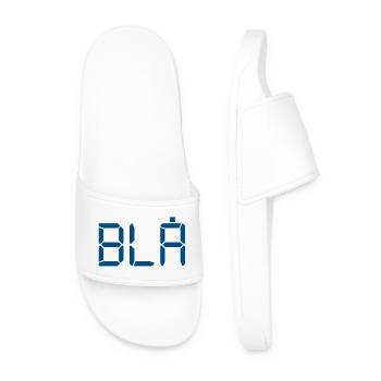 Blau - LCD - Männer Badelatschen - Weiß - Vorne