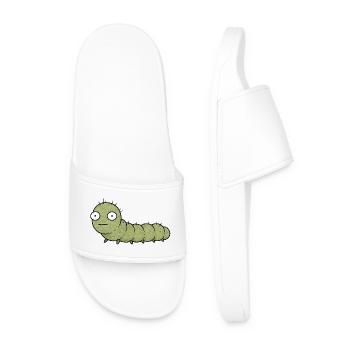 TINY ACTIVISTS | Caterpillar - Men’s Pool Sliders - white - Front