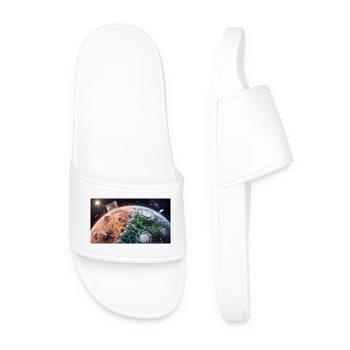 Terraformation planétaire : naissance d’une nouvelle vie à Spa - Claquettes Homme - blanc - Devant