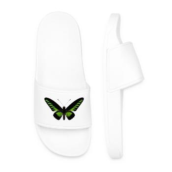 Rajah Brookes Birdwing Trogonoptera brookiana  - Men’s Pool Sliders - white - Front