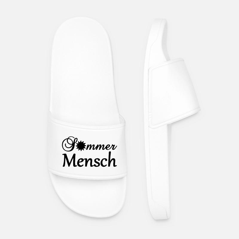 Sommermensch Geschenk - Männer Badelatschen - Weiß