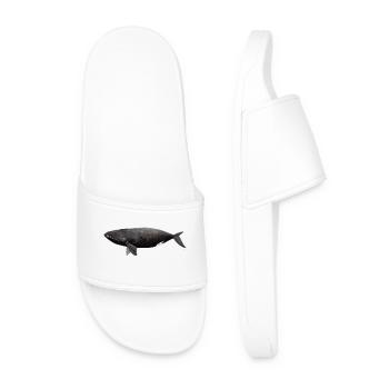 Right Whale - Balaena glacialis - right whale - Men’s Pool Sliders - white - Front