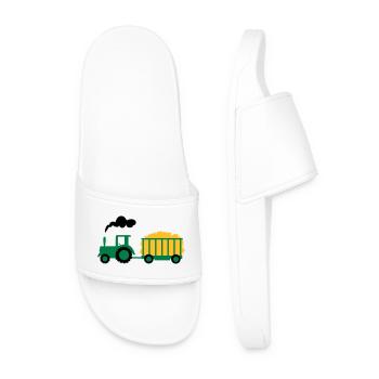 tracteur - Claquettes Homme - blanc - Devant