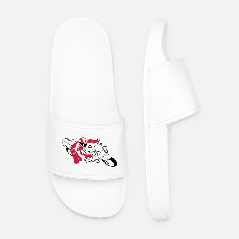 motorrad_2 - Men’s Pool Sliders - white