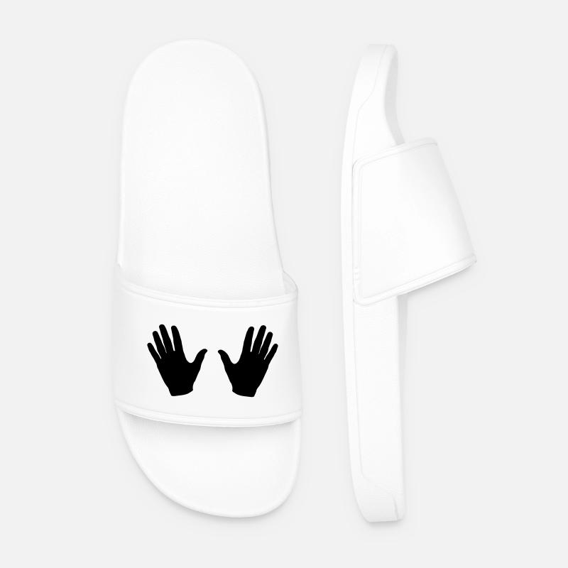 Hands - Men’s Pool Sliders - white