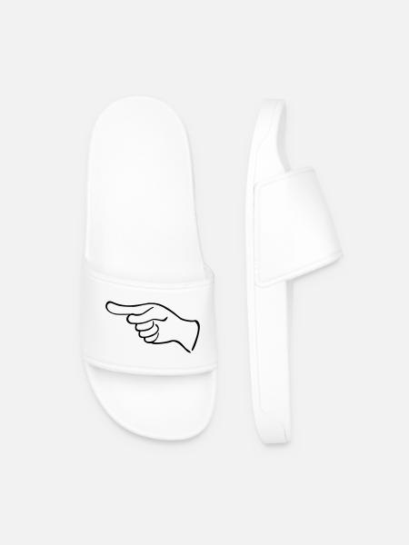 Une aiguille indicative - Claquettes Homme - blanc