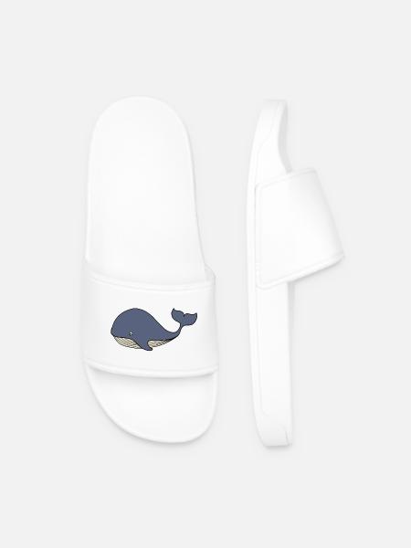 Whale Blue Whale Kids - Men’s Pool Sliders - white
